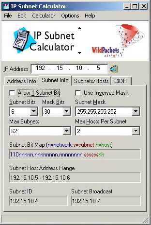 IP Subnet Calculator Release 3.2.1.0. Скачать бесплатно.