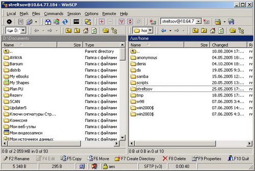 WinSCP 3.7.5. Скачать бесплатно.