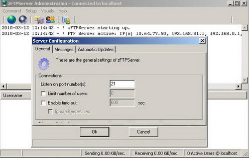 zFTPServer Suite 1.4. Скачать бесплатно.