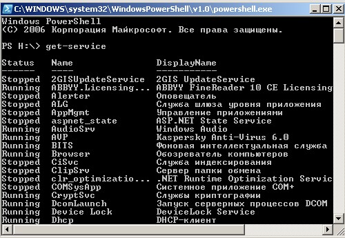 Командная оболочка Windows PowerShell (для 32 разрядных операционных систем). Скачать
 бесплатно.