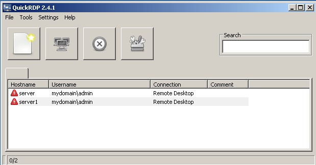 Средство администрирования удаленных рабочих столов QuickRDP. Скачать бесплатно.
